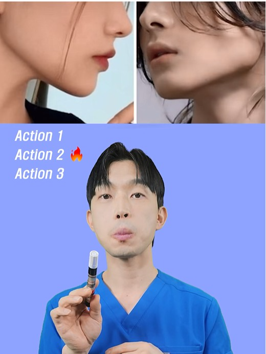 사각턱이 V라인으로!